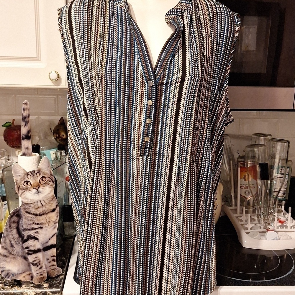 C womens Ava & Grace sleeveless stretch plus size top 3X